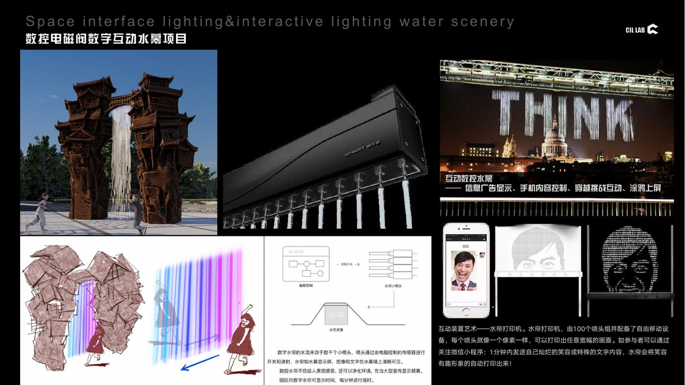 Digital Water Curtain · Water Printer